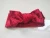 Import Christmas Red Velvet Headbands Newborn Baby Girls Knit Ribbed Bows Headwraps Winter from China