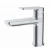 Import Chrome Gold Nickel Brushed Single Handle Bathroom Counter Top Mixer Tap Wash Basin Faucet from China