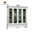 Import classic style home furniture 45 inch wide bookshelf luxury home office solid wood white bookcase from China