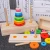 Import Classic Wooden Puzzle Stack Tower Of Hanoi Kid Mathematical Early Educational Toys Parent-child Interaction Toy With Storage Box from China