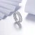 Import Classical 925 Silver Sterling Ring Design 18K White Gold Diamond Finger Ring Mature Female Charms Rings from China