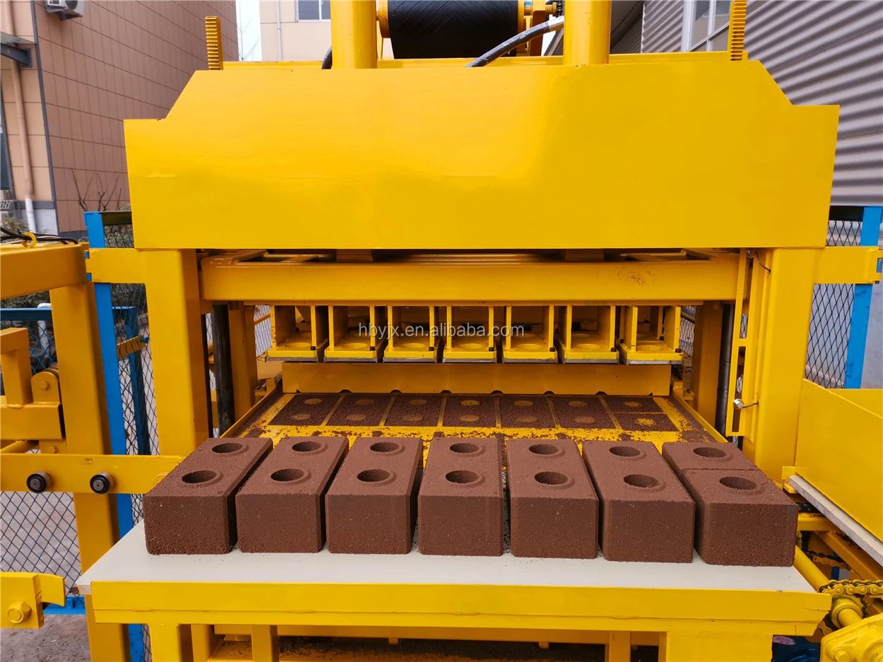 clay brick press hydraulic machine HBY7-10 Automatic hydraulic press clay lego brick manifacturing machine