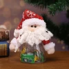 Clear plastic Christmas candy jar Christmas decorations children candy bottle