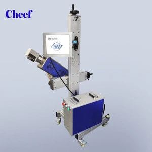 co2 30W laser mark machine for Mineral water bottles,Hot selling co2 flying online printer