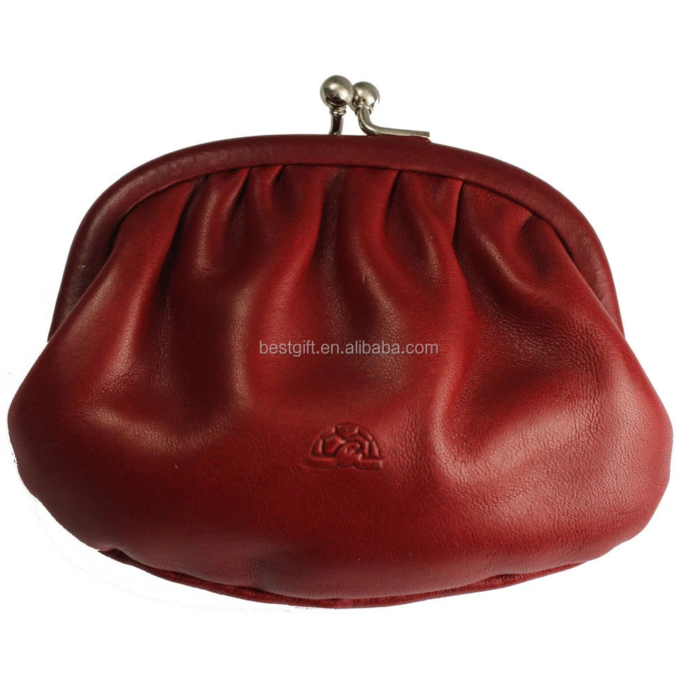 Cow Hide Snap Top Coin Purse | Stafford Wholesale