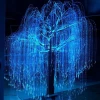 Color changeable 1.0mm sparkle fiber optic light kit tree with 16w/45w RGB led light engine for wedding decoration