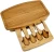 Import Combohome Bamboo Cheese Board 12 x 8 Inch 100% Natural Wood Serving Platter Set with 4 Knife and Utensils from China