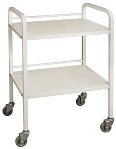 Conarial 2-Shelf Metal Hospital Trolley, Salon Trolley, Trolley cart Salon Cart