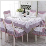 Contracted novelty protective chair covers and tablecloth