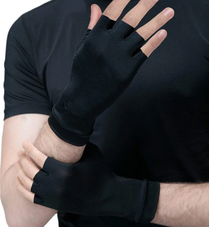 Copper Fiber Infused Sport Glove Half Finger