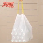 corn starch biodegradable car kitchen garbage bag with plastic rope