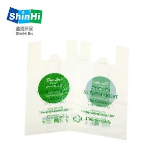 Cornstarch made eco friendly fresh vegetable packaging bag