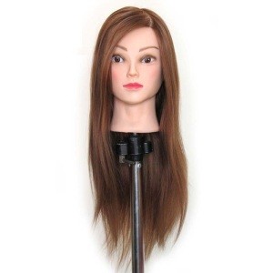 Cosmetology 100% Real Human Hair Salon Practice Hairdresser Training Head Mannequin Dummy Doll Mannequin Head With Shoulders