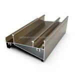 Custom 6063 T5 wood grain extruded aluminum profile