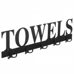 Custom bathroom wall mounted metal towel racks metal towel hanging hooks