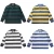 Import Custom embroidery logo 100% cotton jersey striped long sleeves rugby polo shirt wholesale from China