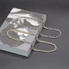 Custom Hot Sale MenS Stainless Steel Cuban Necklace Hip Hop Iced Out Titanium Steel Stainless Steel Jewelry Necklace