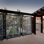 custom Laser Cut  aluminum garden Privacy Fencing panels for houses