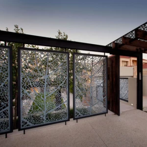 custom Laser Cut  aluminum garden Privacy Fencing panels for houses