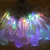 Custom Length Led String Lights Waterproof Christmas Decoration Colored  Waterdrop Led String Lights