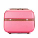 Custom Logo Luxury Travel Abs Makeup Bag Mini Cosmetic Case with Soft Handle