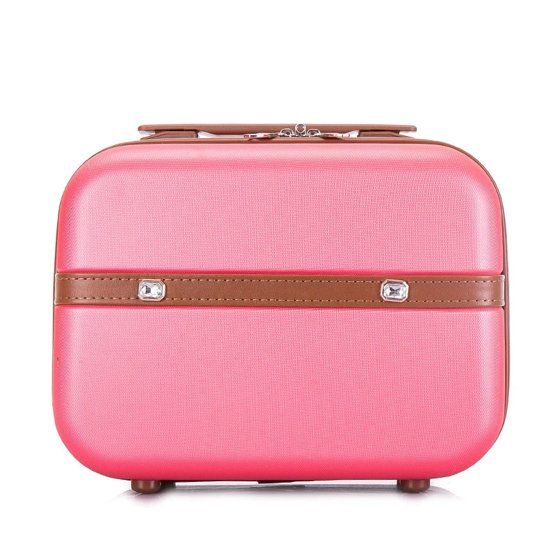 Custom Logo Luxury Travel Abs Makeup Bag Mini Cosmetic Case with Soft Handle