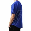 Custom Royal Blue with White Contrast Mens Button Down Baseball Jesey T-shirt