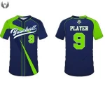 Custom sublimation mens softball baseball jersey