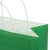 Import Customised big blank long handle green eco reusable paper shopping bag from China
