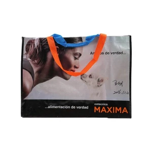 Customised Promotional Recyclable Polypropylene PP Laminated Tote Shopping Carry Non Woven Fabric Bag