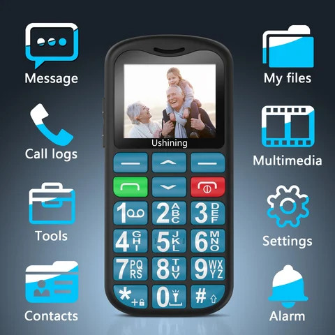 Customisition Support Brand New 2G GSM Feature Mobile Phone for Senior Cellphone High Quality Low Price Mobile Phone
