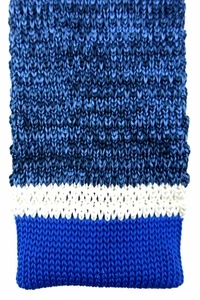Customize Blue Party Polyester Knitted Tie