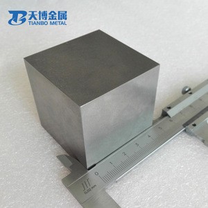 Customized 1inch Gr5 Titanium cube/Block with polished surface for sale