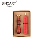 Customized Art Wooden Handle Wax Sealing Stamp For Studio Supplies