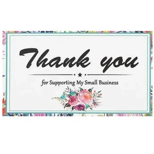 Customized Design Recycled Paper Offset Printing Business Thank You Mini Cards Postcards Wholesale  With Customize Logo