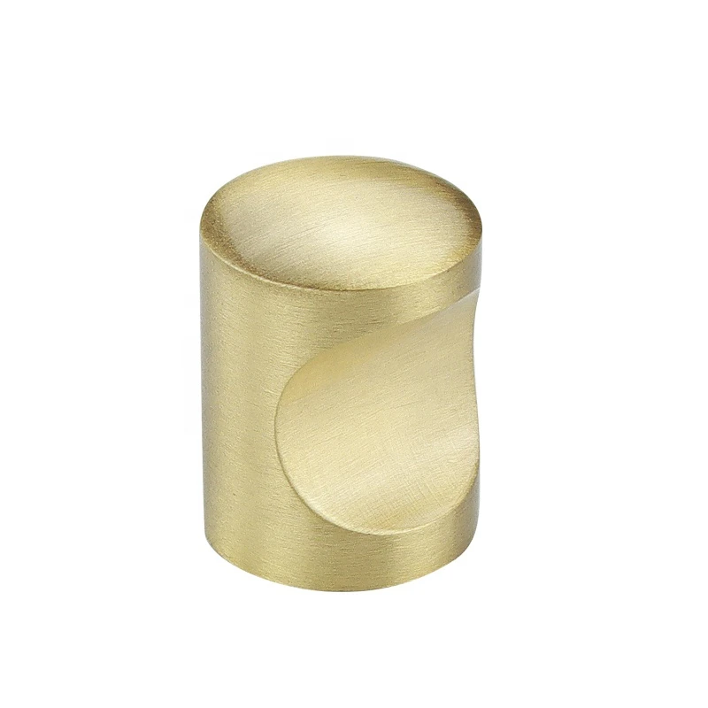 Customized Gold Cabinet Handles Round Drawer Pulls Brushed Brass Cabinet Pull Knob