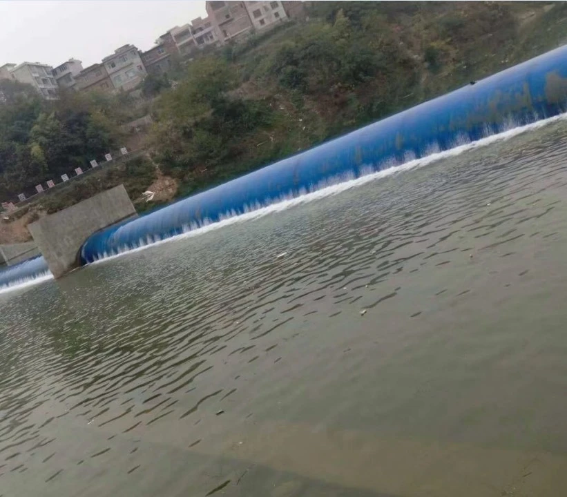 customized Inflatable Rubber River Water Dam /Rubber Inflatable waterproof dam