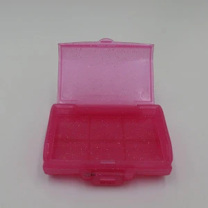 customized reusable plastic storage travel pill case