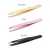 Import Customized stainless steel pink slanted eyebrow tweezers eyelash applicator tweezers from China