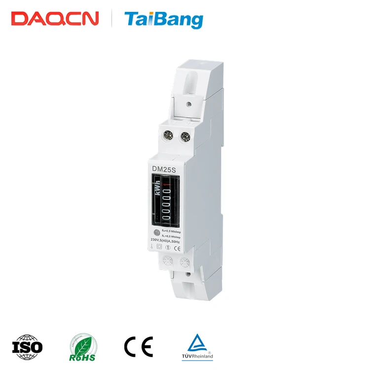 DAQCN DM50S Portable Single Phase 2 Wire Electric Energy Meter