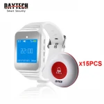 DAYTECH Wireless 300M Long Range Distance Call bell System Wrist Watch Pager for Restaurant Coffee Bar Club
