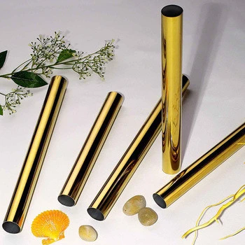 Decoration 201 304 304l 316 316l gold color stainless steel pipe