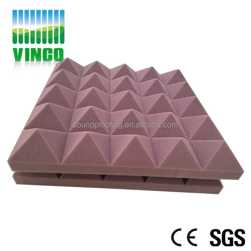 Decorative sound isolation studio foam panels Open Cell Acoustic Insulation Sound proofing foam factory