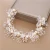 Import designs White pearl and transparent flower headwear bride wedding tiaras and crowns wholesale HA-1323 from China