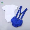 DGRT-015 Fashion style newborn baby boy cloth gentleman short sleeve suit Summer Outfits For Boy Infant