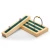 DIGU Luxury green colour jewelry wood display stand for earring bracelet wooden jewelry packaging display set