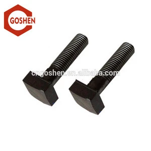 DIN21346 carbon steel black oxide m8 square head bolt