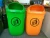 Import Discouse outdoor 50 liter plastic waste bins in green/trash can/garbage bin from China
