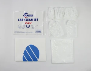 Disposable Automotive interior protection car clean set 5 in 1