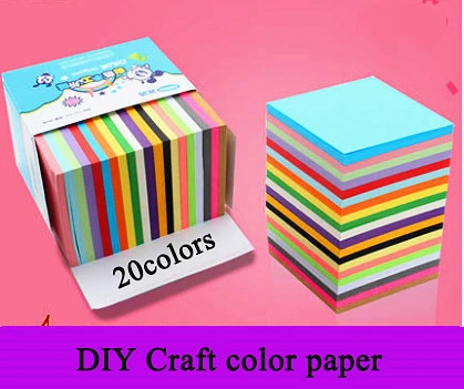 DIY and printing color copy paper more than 20 colors and best price 6*6 500sheets70g